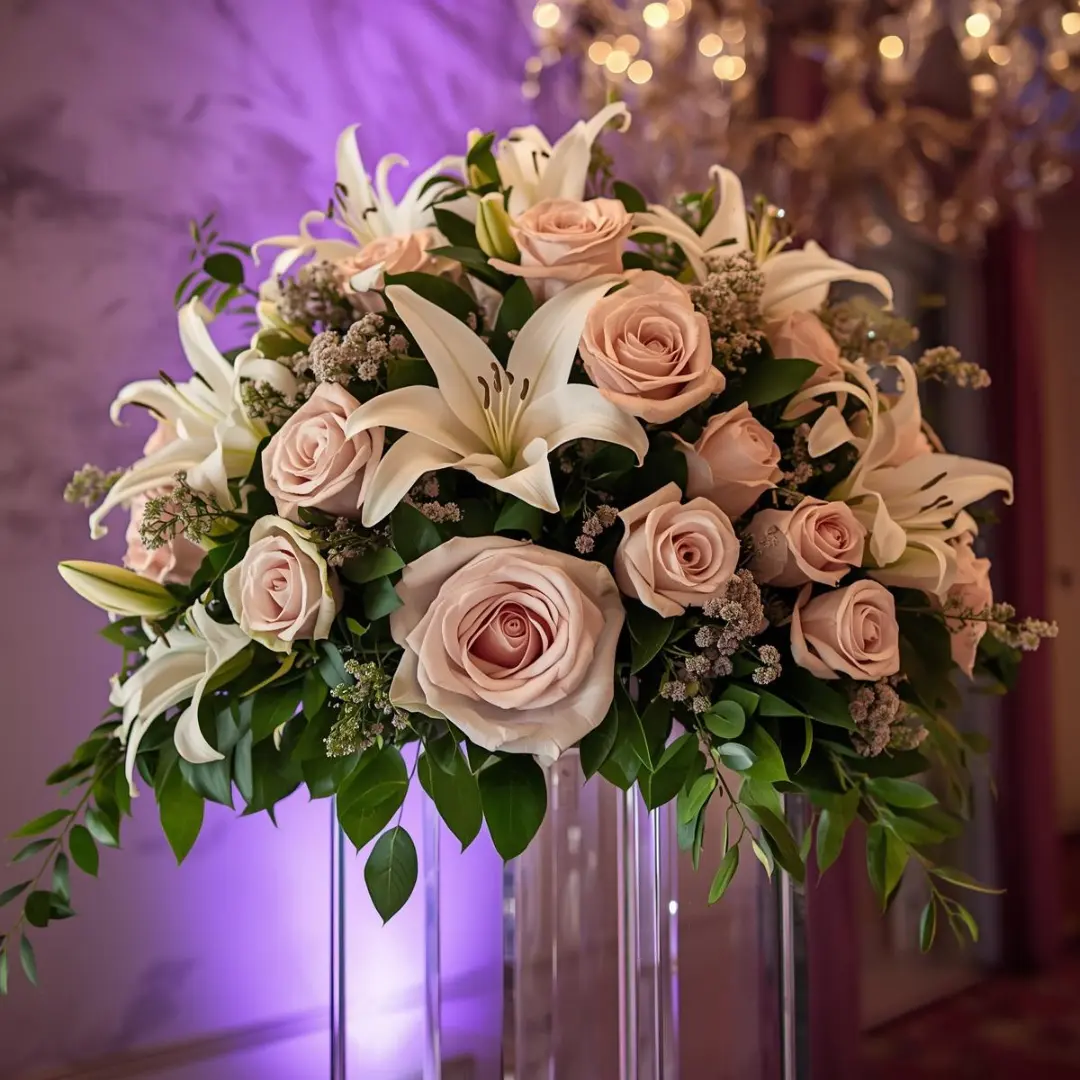Elegant floral arrangement for events